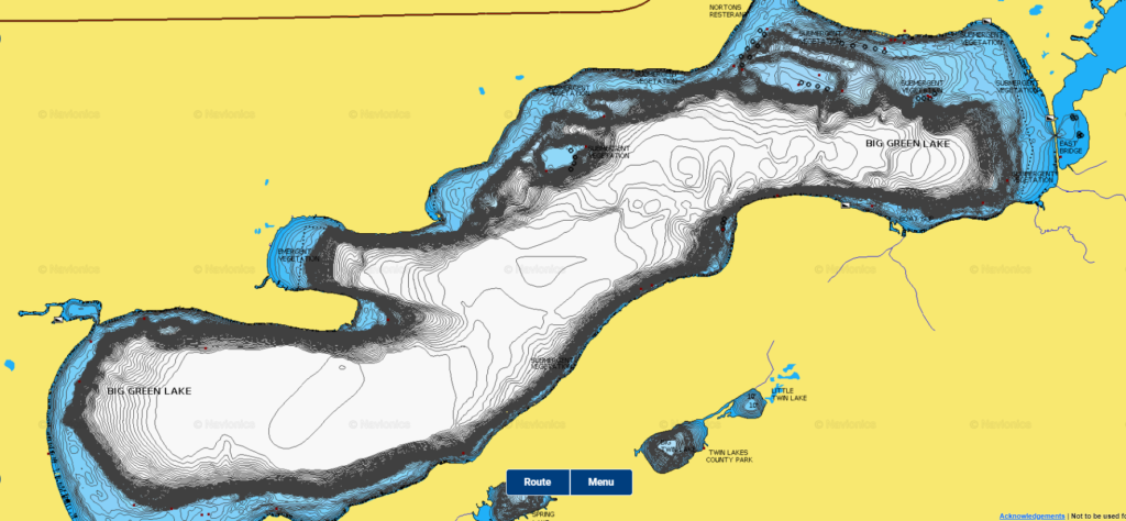 Big Green Lake - Navionics