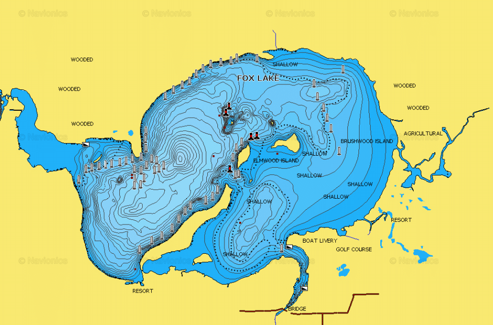 Map Wisconsin Lakes - London Top Attractions Map